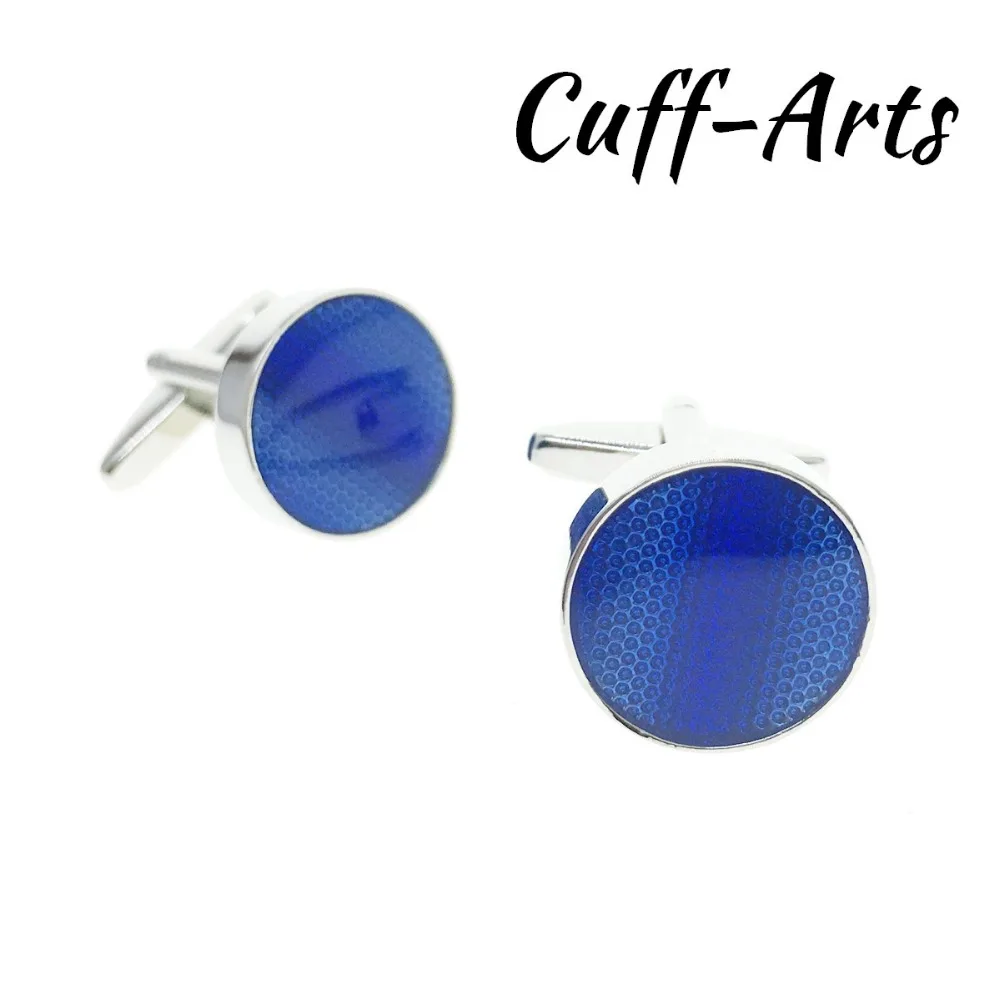 

Cufflinks for Men Round Blue Color Links Jewelry Men Trendy New Vintage Cufflinks Gifts For Men by Cuffarts C20108