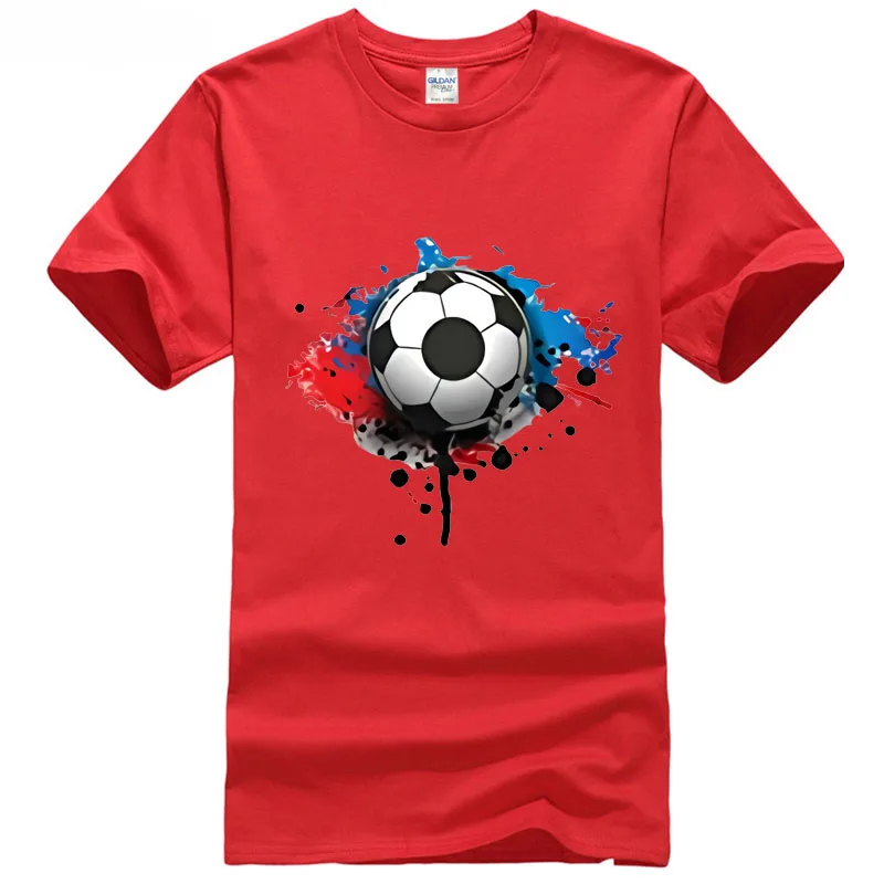 2018 soccering berry Для мужчин топы футболки футболист принт короткий рукав Футболка