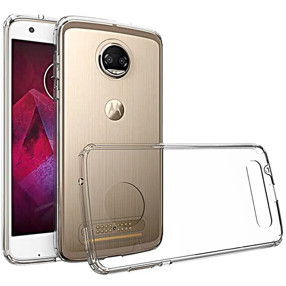 Чехол для Motorola Moto Z2 Force, чехол, прозрачный жесткий чехол, ТПУ бампер, защитный чехол для Motorola Z2 Force, чехол для телефона