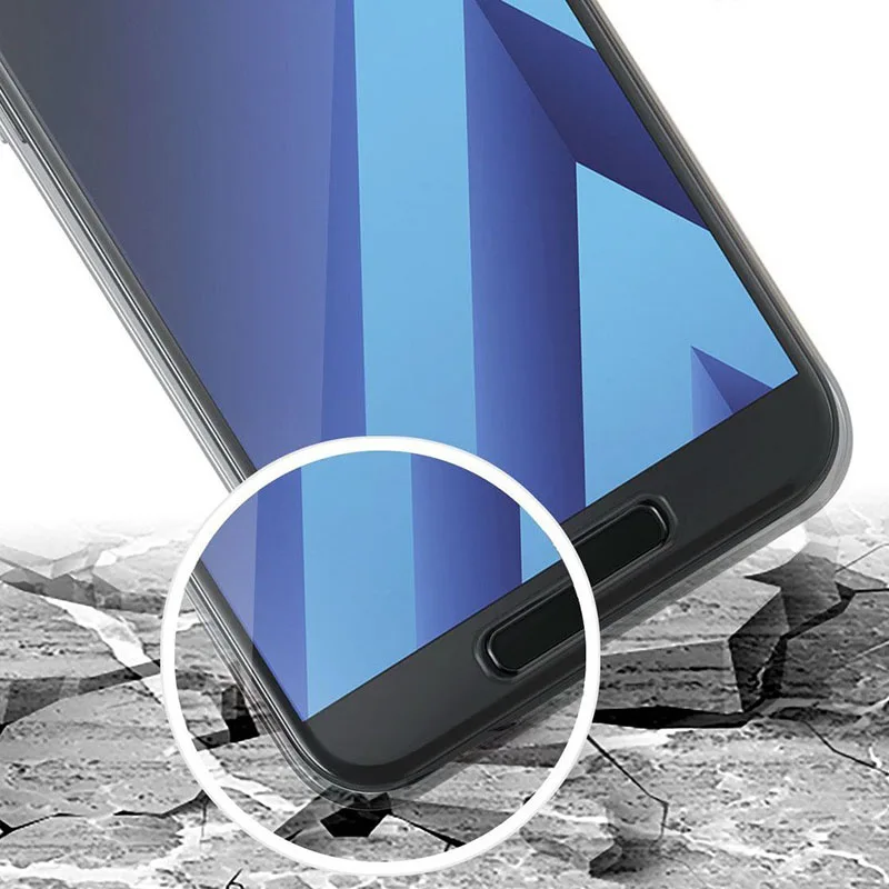 Ударопрочный силиконовый чехол на 360 градусов для Samsung Galaxy S8 S9 S7 Capa передняя и