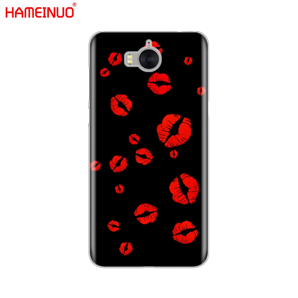 Чехол для мобильного телефона HAMEINUO Kiss me губная помада Rouge ДЛЯ huawei honor 3C 4X 4C 5C 5X 6 7 Y3 Y6