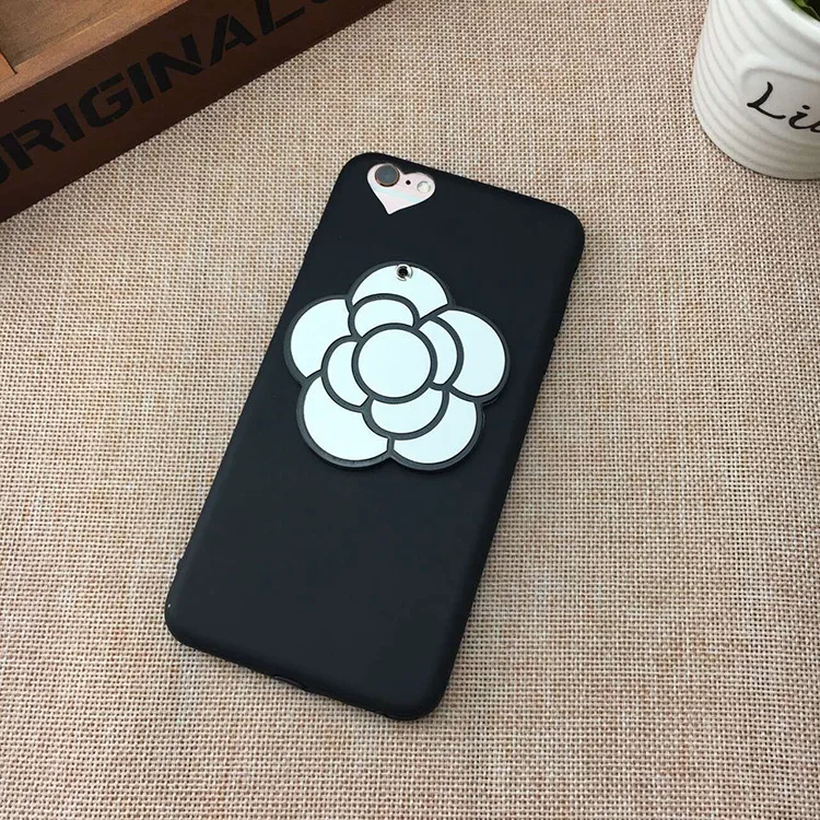 For iPhone 6 6s 7 Plus Case New Camellia make up mirror Love heart Soft silicone Phone Cover for 5 5s SE back | Мобильные телефоны