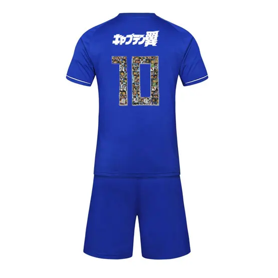 Комплекты одежды для футбола Captain Tsubasa JFA 2018 Ozora голубая футболка с мультяшным