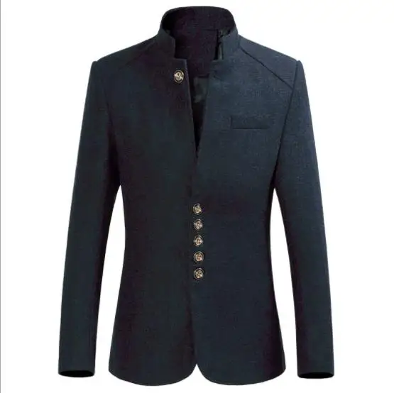 Новый брендовый Мужской Блейзер зима 2018 облегающая Мужская ветровка с