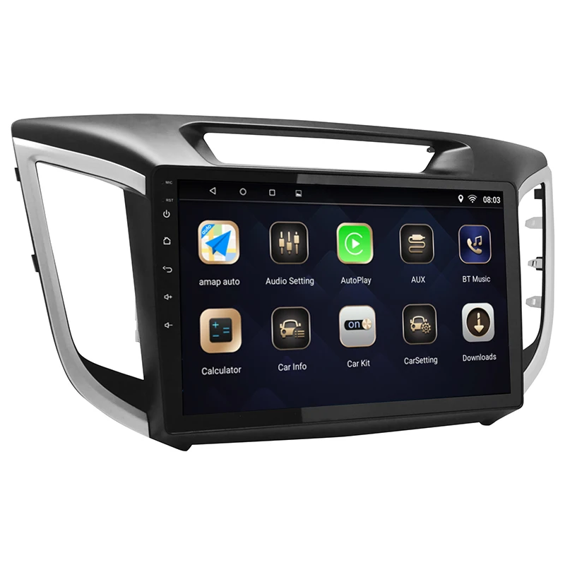 Android 7 1 1din автомобильный DVD мультимедийный плеер авторадио для Hyundai IX25 2014 2018 GPS