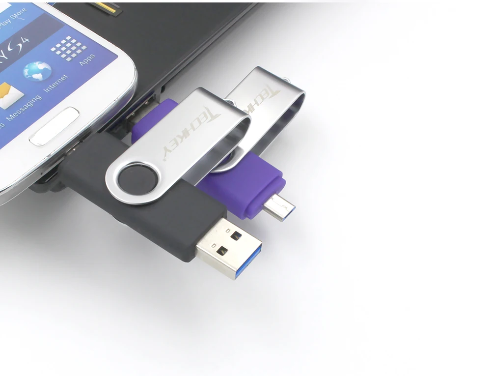 Новинка, OTG usb 3,0, usb флеш-накопитель, 3,0, TECHKEY, флеш-накопитель, 8 ГБ, 16 ГБ, 32 ГБ, 64 ГБ, memoria cel, usb флешка, флешка, u-диск, подарок для мобильного