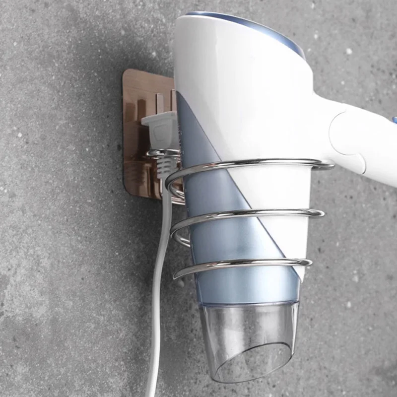 Модный кронштейн для фена из нержавеющей стали настенный водонепроницаемый