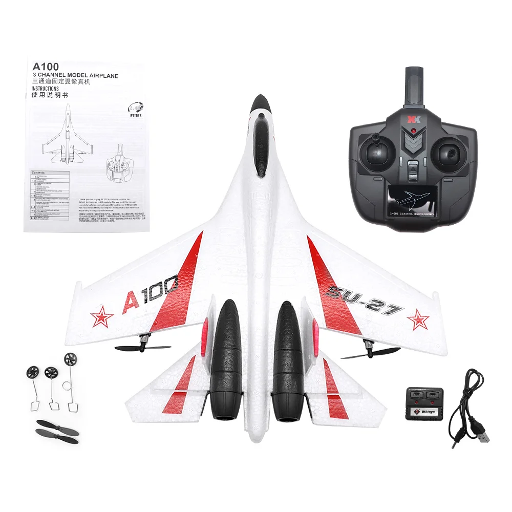Новинка 2019 Okus Baby 2 4G 3Ch RC самолёт с неподвижным крылом уличные игрушки Дрон SU27