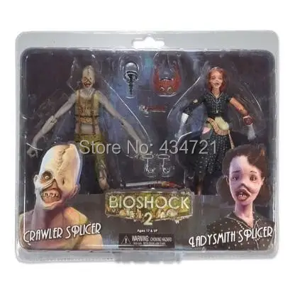 NECA BioShock 2 &quotгусеничные и леди Splicer&quot фигурку (2 шт) 7 &quotНовый Ni оригинальной