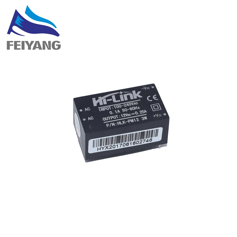 1 шт. HLK-PM01 HLK-PM03 HLK-PM12 AC-DC 220V 5V 3,3 V 12V Мощность Модуль преобразователь переменного тока в постоянный, изолированный Мощность модуль отвечают требованиям стандартов UL/CE бытовой выключатель - Цвет: HLK-PM12