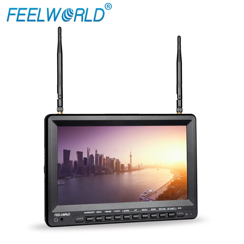 Feelworld PVR1032 10 1 дюймовый IPS HD FPV монитор с встроенной батареей DVR двойной 5 8G 40CH
