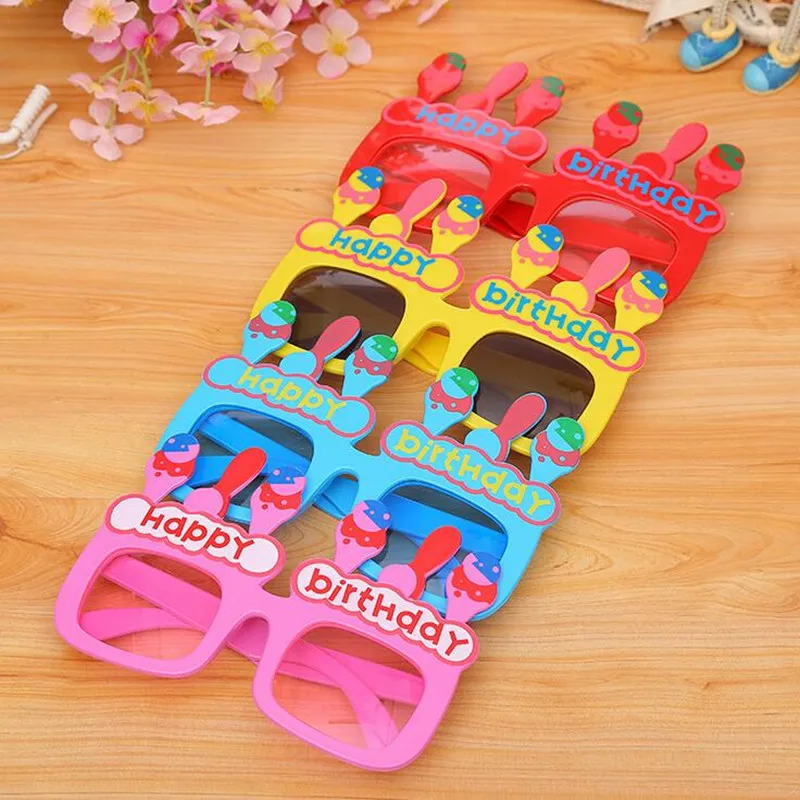 Kids Cute Cartoon Glasses Frame Happy Birthday Candle Eye Children Party Favors Gift Christmas Halloween|christmas christmas|christmas giftschristmas