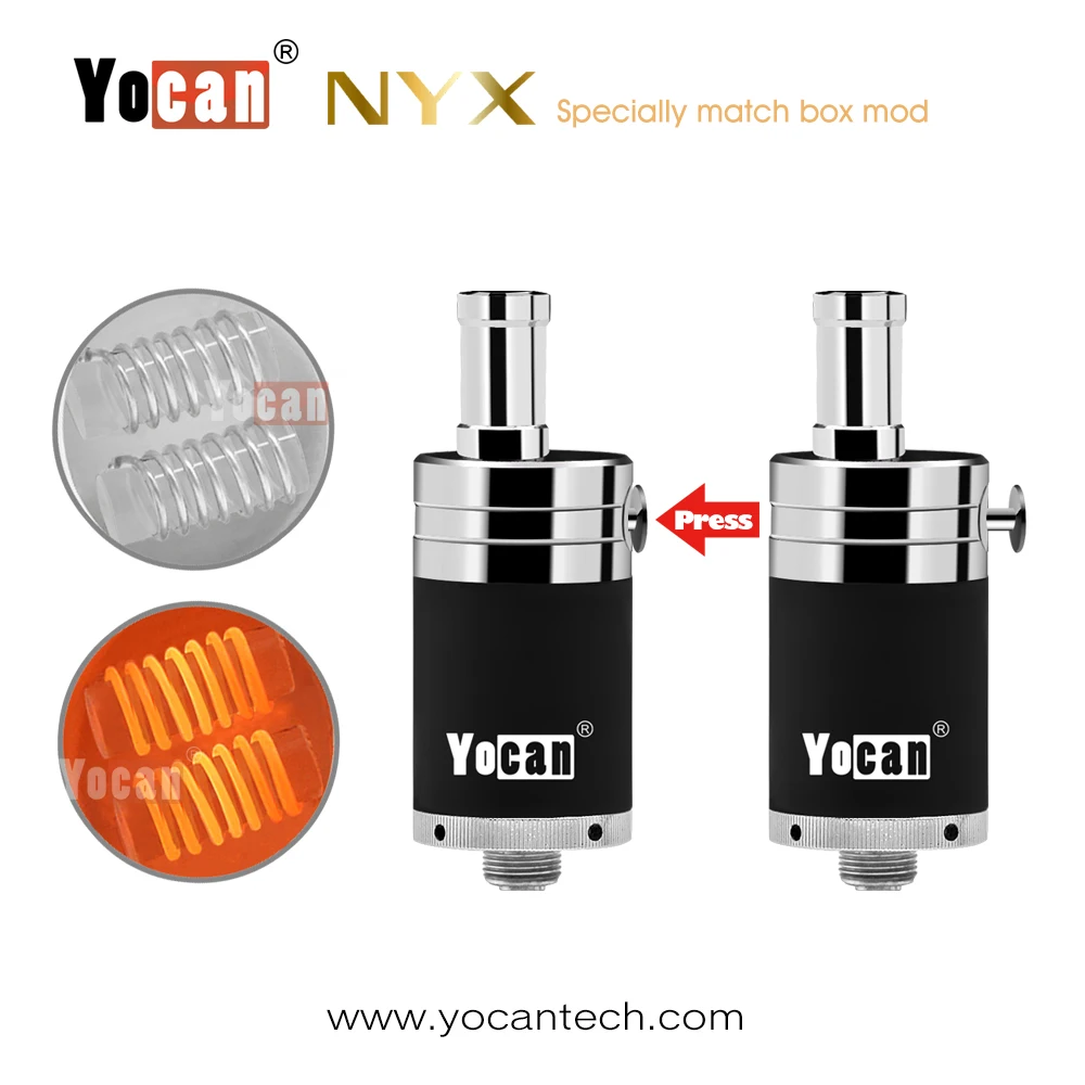 3 шт./лот электронных сигарет Yocan NYX распылитель Воск airfolw кнопки управления 510 пара