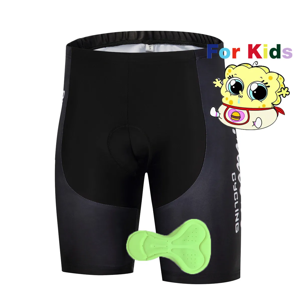 2018 синий велосипедные шорты Детский костюм для верховой езды с детская подушка