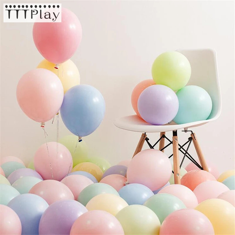 

10pcs Double-layer Latex Balloon 10inch Macaron Color Air Ballon Wedding Decoration Birthday Party Valentine's Day Decor Balloon