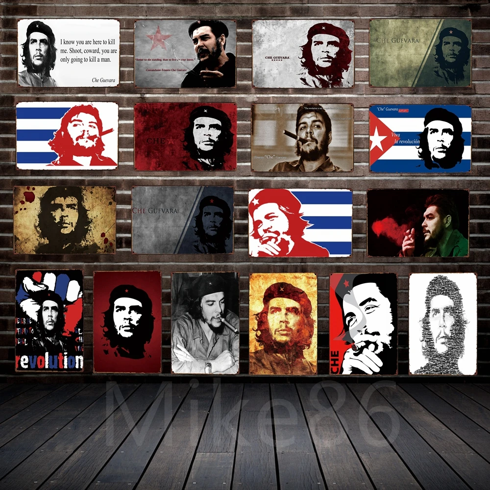 [Mike86] CHE GUEVARA настенная декоративная металлическая табличка в стиле ретро