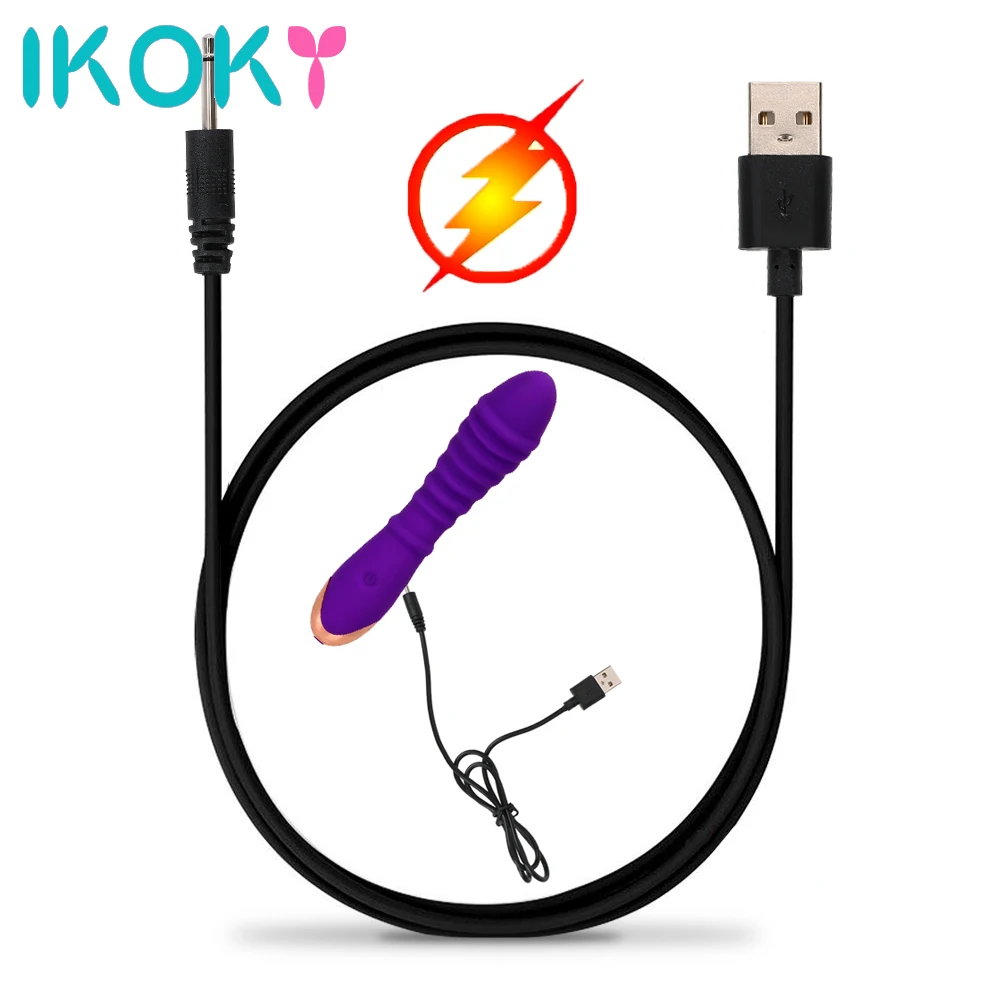 IKOKY секс товары DC вибратор кабель Шнур USB зарядный для перезаряжаемых игрушек