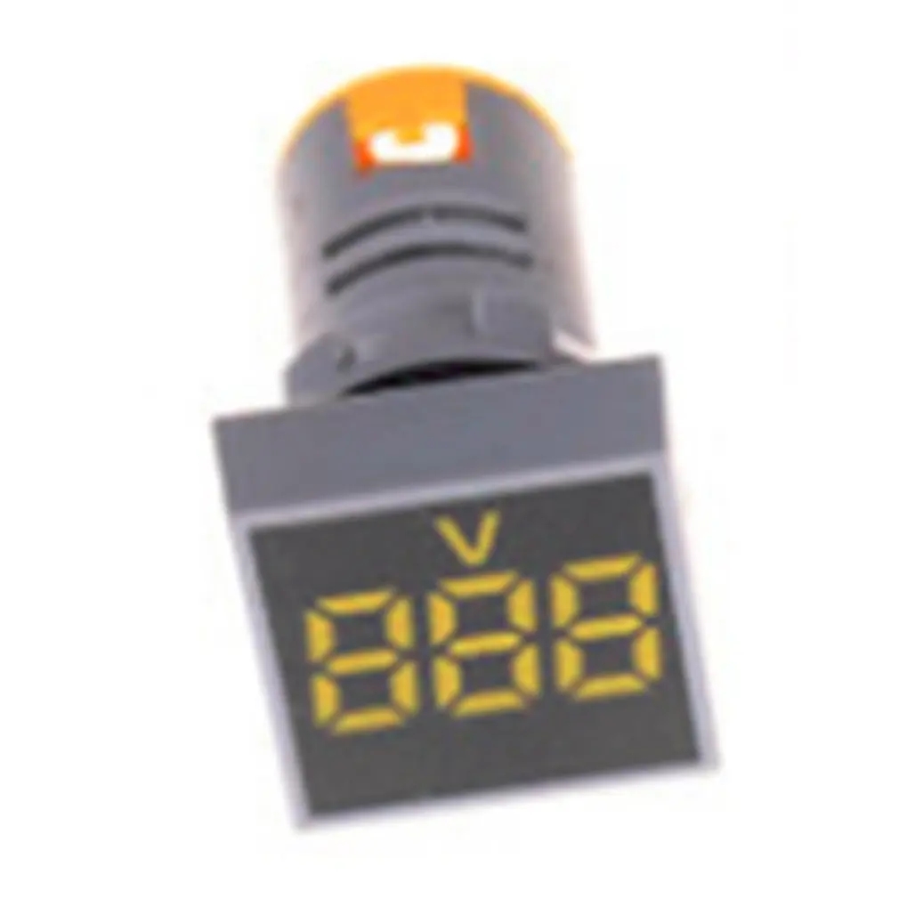 22MM AC12-500V Voltmeter Square Panel LED Digital Voltage Meter Indicator Light | Инструменты