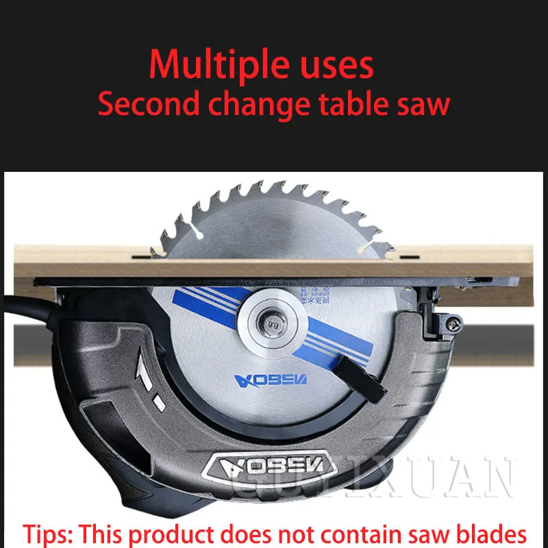 

High-power 7-inch electric circular saw multi-function hand saw can be flip-cut cutting machine portable saw without saw