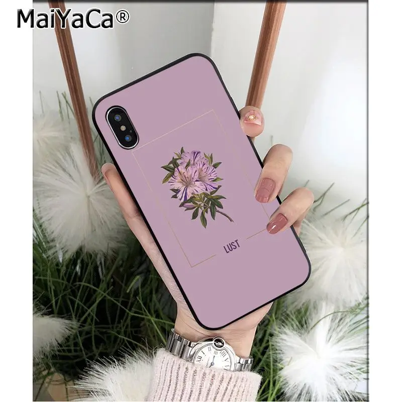 MaiYaCa художественный эстетический романтичный мягкий чехол для iPhone 8 7 6 6S Plus X XS MAX 5