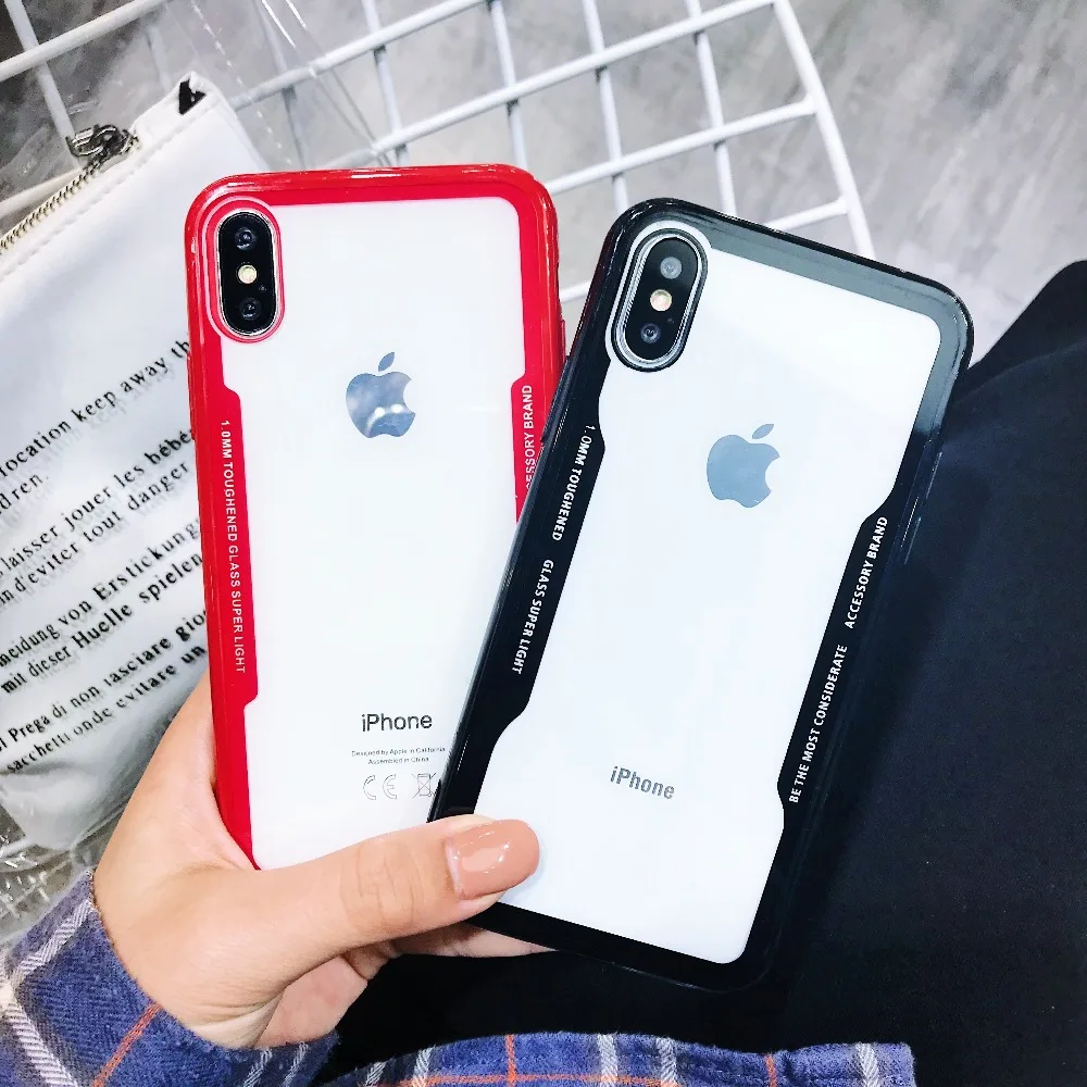 Роскошный Ультратонкий чехол для iphone X XS Жесткий Чехол задней панели из