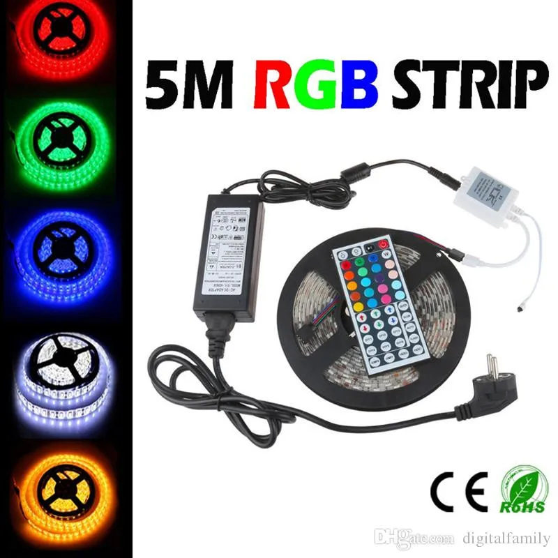 Светодиодная лента RGB 5050 5 м светодиодные ленты Рождественские водонепроницаемые