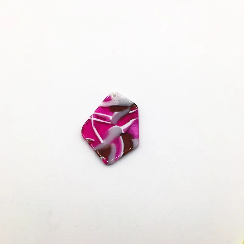 hot pink Новое поступление! 37x29 мм 50 шт./лот уксусная кислота неправильной формы амулеты для сережек аксессуары/детали для серег ювелирных изделий - Цвет: hot pink