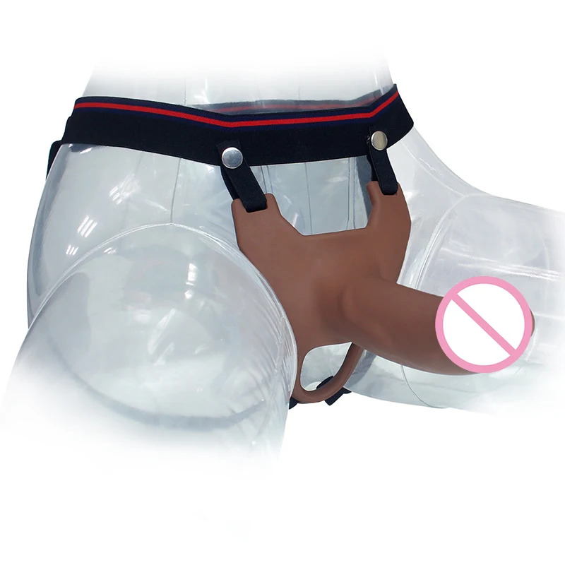 Мягкий силиконовый удлинитель пениса ремешок на фаллоимитатор для мужчин