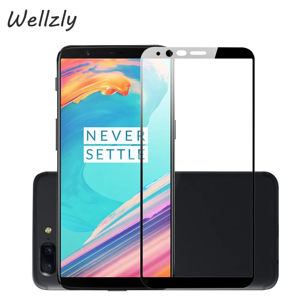 Wellzly 3D полное покрытие закаленное Стекло для Oneplus 5 T 6 противовзрывная защитная
