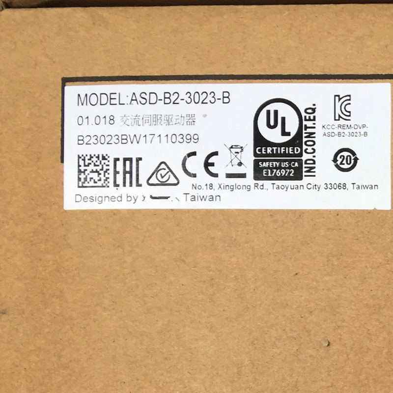 ASD B2 3023 B ASDA серводвигатель переменного тока 3ph 220В 3KW 19.4A Новый в коробке|new