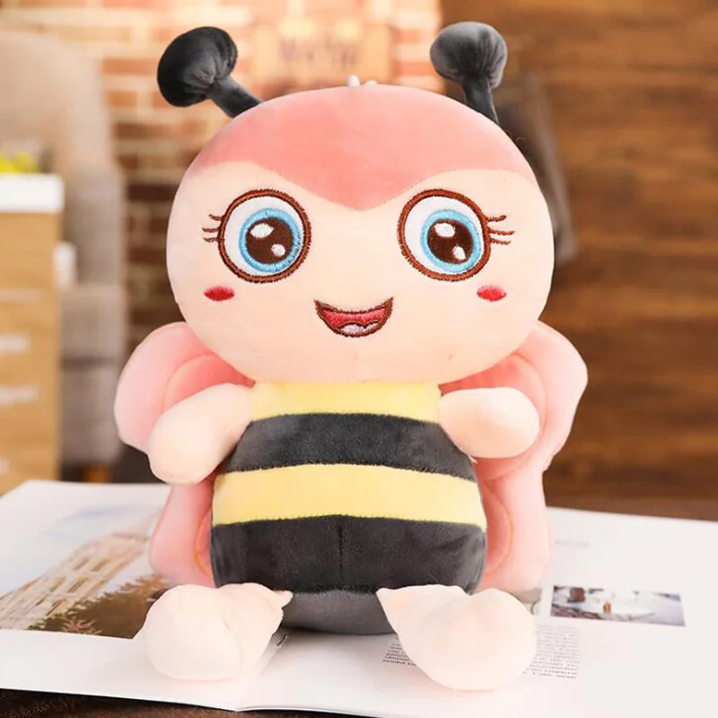 Новинка 30 60 см Kawaii пчела плюшевая игрушка милая мультяшная с крыльями мягкие