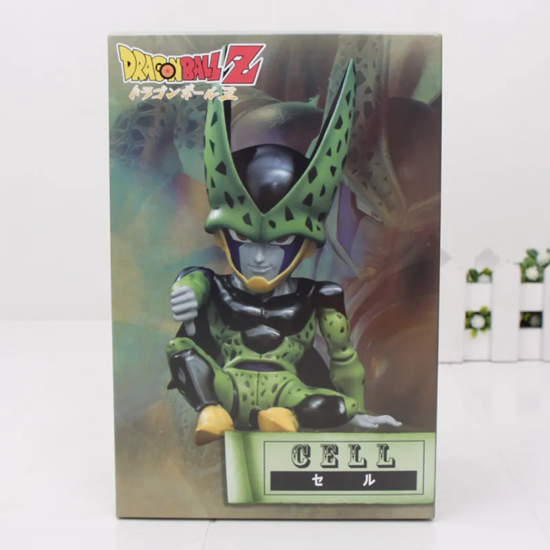 cell in box 11 см аниме Dragon Ball Fighter Z Majin Buu Cell ПВХ фигурка игрушки модель малыш Buu Freeza frieza Fina из - Цвет: cell in box