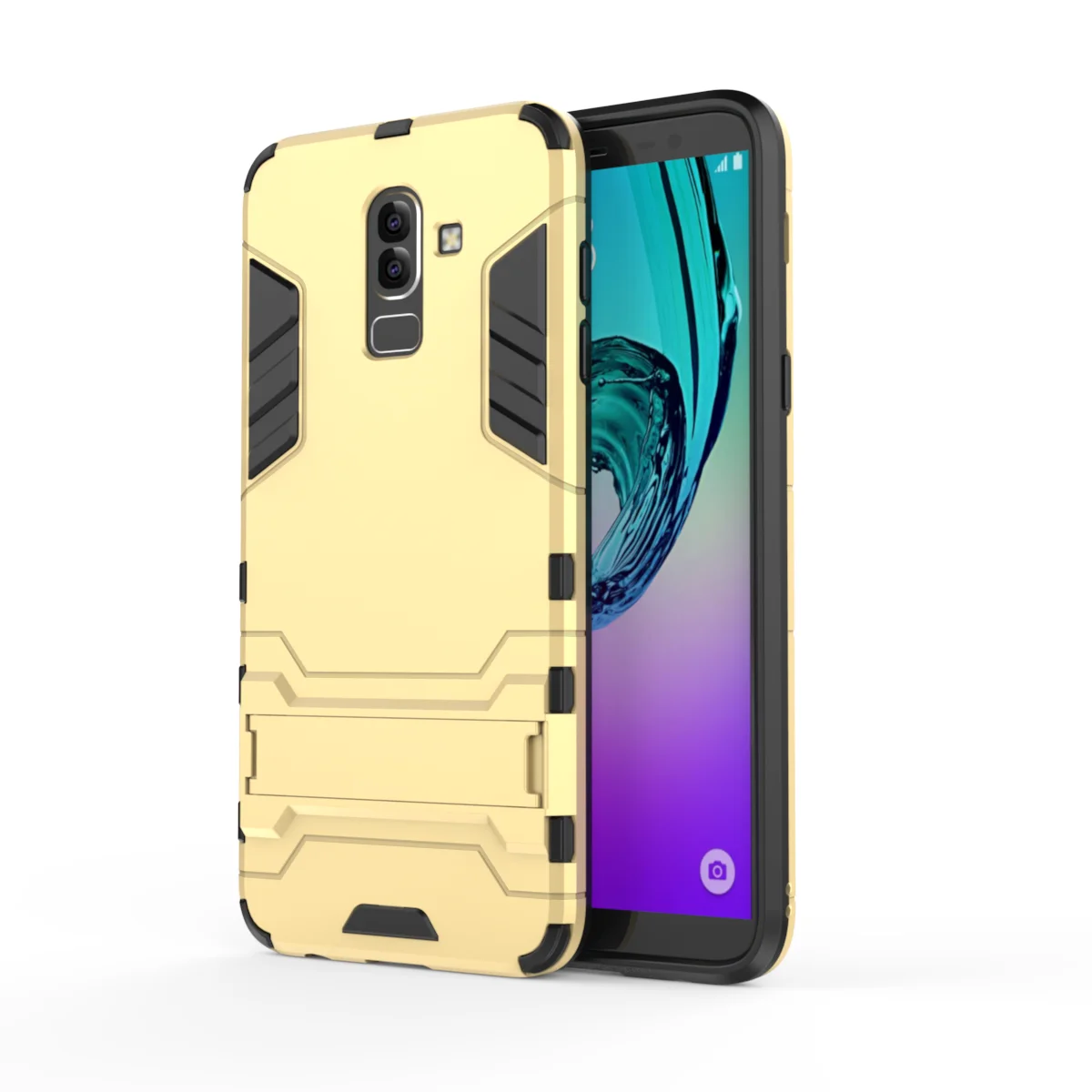 Гибридный чехол накладка из поликарбоната и термополиуретана для Samsung Galaxy J1 J2 Core