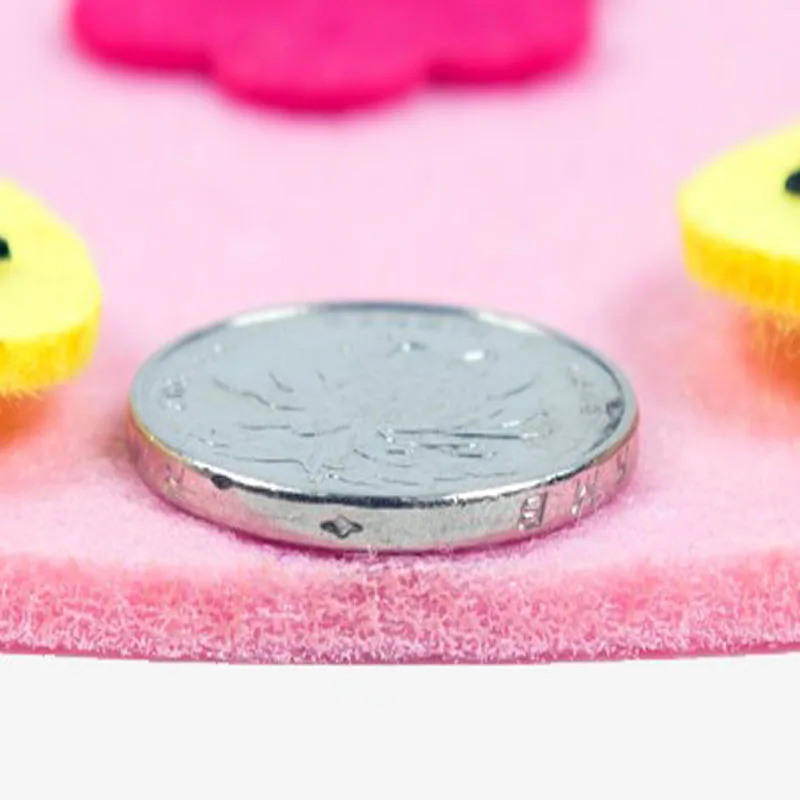 ZY DIY 4 Конфетного Цвета Для Выбора 3MM Фетра Перемещаемые Часы Для Детей Раннего Обучения Тканевые Детские Ручной работы Нетканые Украшения на.