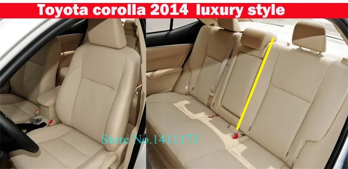 Чехлы для сидений автомобиля carпортной Sprot для Toyota Corolla 2009, Набор чехлов для сидений из искусственной кожи для стайлинга автомобилей, защита для сидений