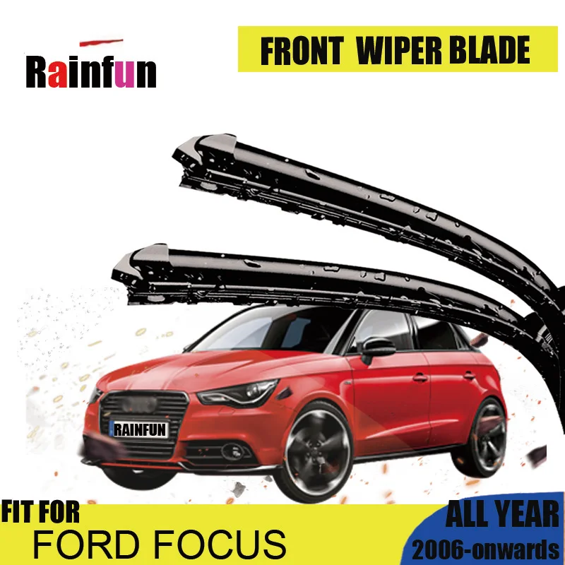 RAINFUN стеклоочистителей для Ford focus сторона контактный/кнопка оружия модель год от