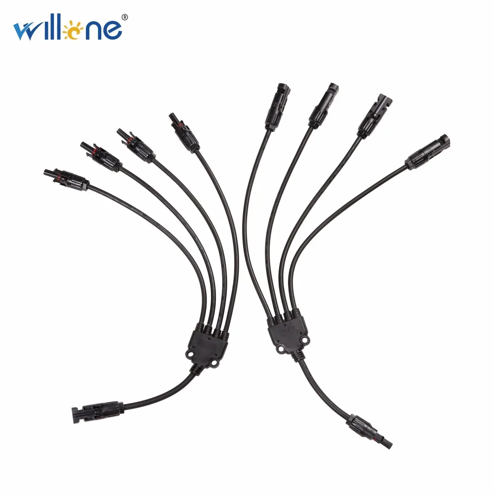 Willone бесплатная доставка 1 пара Y-образных кабельных коннекторов. Солнечный