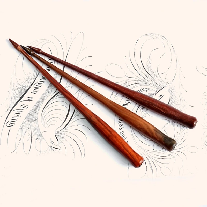 10 шт. в лоте ручная работа из розового дерева английская каллиграфия Copperplate