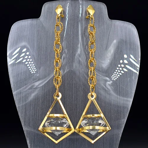Sunny Jewelry, модное ювелирное изделие, длинные висячие серьги для женщин, высокое качество, циркониевые шипы, вечерние, свадебные, повседневные, подарок - Окраска металла: Earrings G
