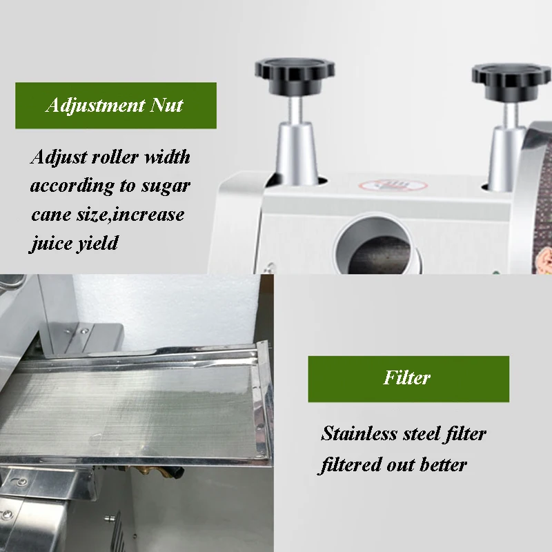 Sugar Juice Making Machine Commercial Automatic Electric Stainless Steel Juicer Vertical Small Cane SY-300B | Инструменты