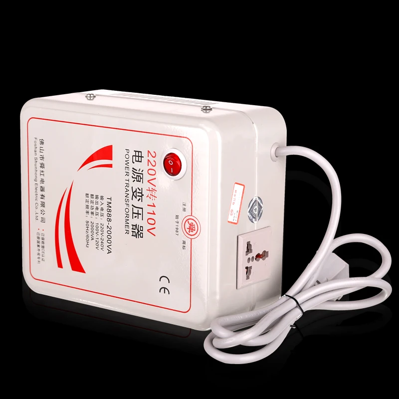 Быстрая доставка Φ 220v to 110v 2000W понижающий преобразователь напряжения