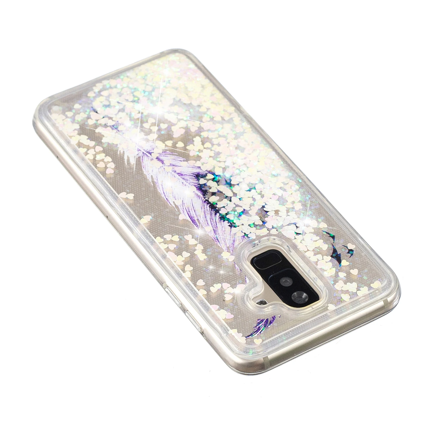 Чехол-бампер для Samsung Galaxy A6 Plus A605 с динамическим жидким блеском SM A605S A605F A605FN A605G