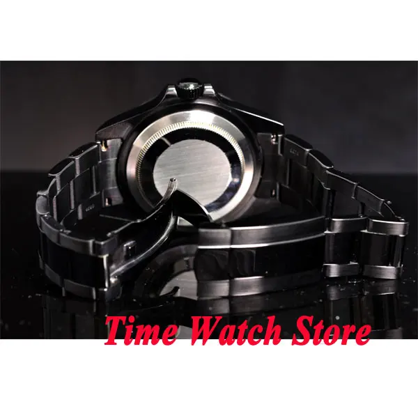 

Parnis watch 42mm black dial PVD case Luminous SEA Automatic Self-Wind movement Men's watch 73 relogio masculino