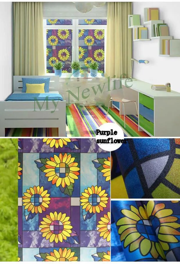 Тонизирующая пленка для окон Sunflower матовая домашняя декоративная витражная