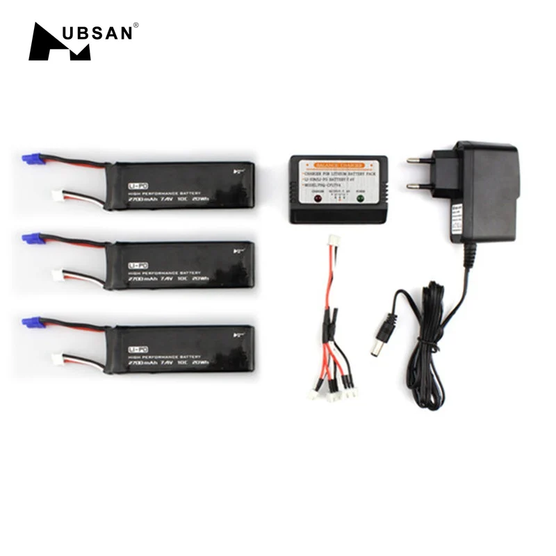 Оригинальный Hubsan H501S H501SS H501C X4 RC FPV Квадрокоптер 3x7 4 V 10C 2700mAh Lipo аккумулятор и