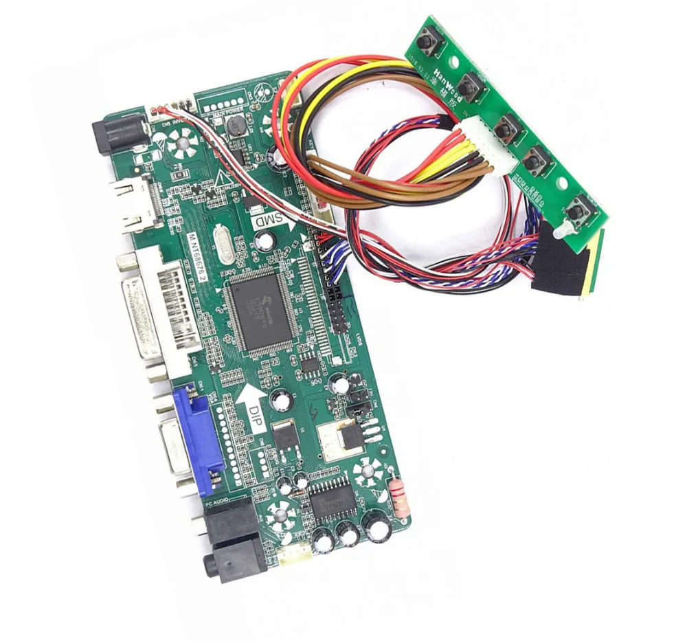 

M.NT68676 HDMI-compatible DVI VGA LED LCD Controller board Kit DIY for HT140WXB/HT156WXB 1366X768 Panel Screen display