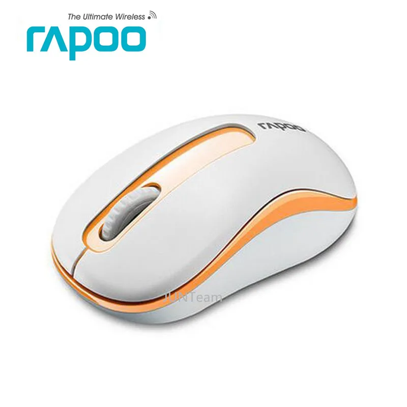 Оранжевый Оригинальная Беспроводная оптическая мини-мышь Rapoo 2,4G, надежная мышь 1000 dpi, нано-мышь с приемником USB для компьютера, ноутбука, настольного компьютера - Цвет: Оранжевый