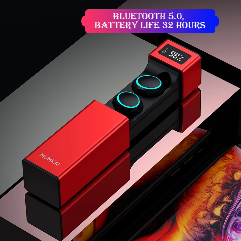 TWS-наушники с поддержкой Bluetooth 5 0 и сенсорным управлением IPX7 500 мА · ч | Электроника