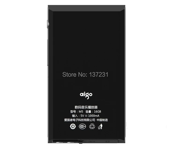 Aigo EROS M5 HIFI DSD аудиофил без потерь Музыкальный плеер MP3 1200 мАч литий-полимерный аккумулятор