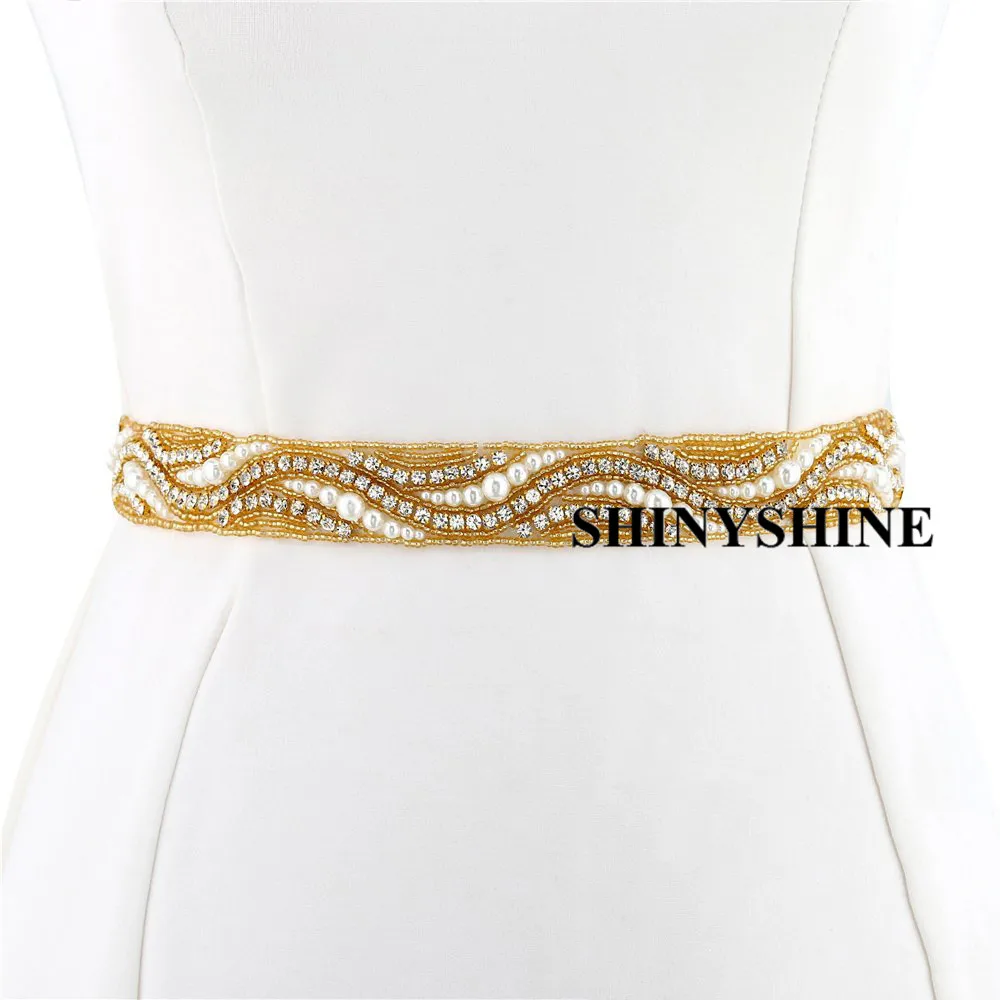 ShinyShine, серебро, розовое золото, rhienstone, декоративная аппликация, кристалл, свадебная аппликация, свадебный пояс-лента, платья, ремесла RA011T